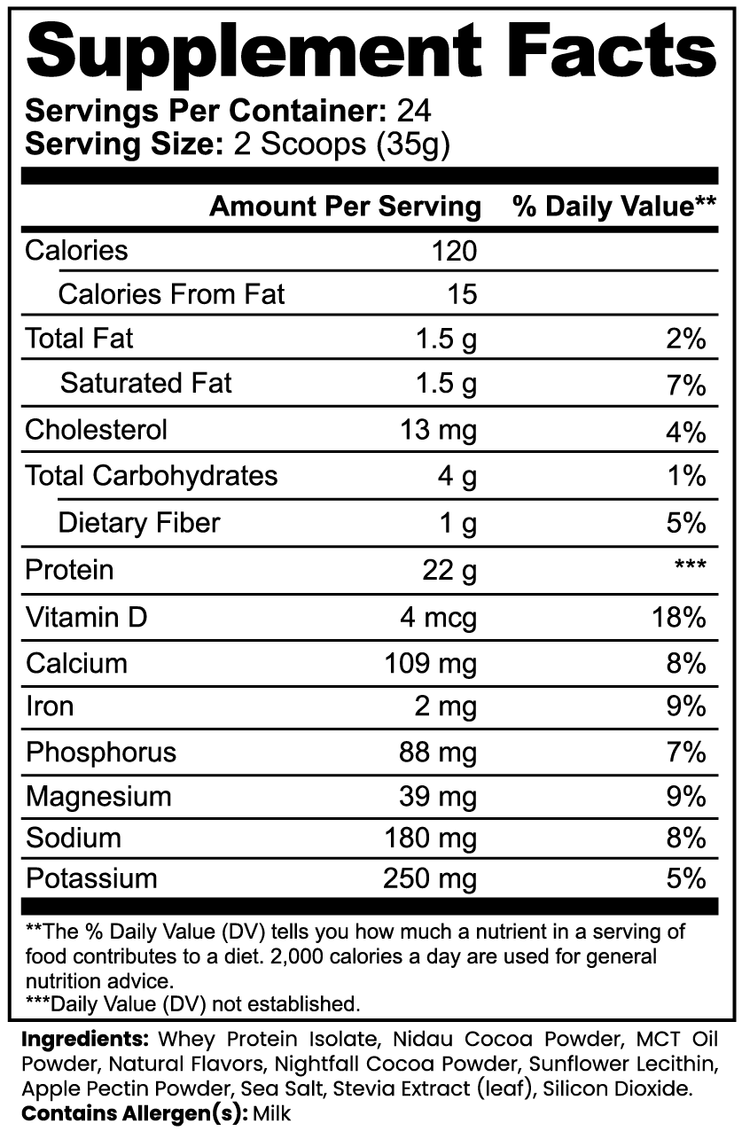 100% Whey Protein Isolate (Brownie a la Mode)