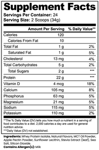 Advanced 100% Whey Protein Isolate (Vanilla Cake)