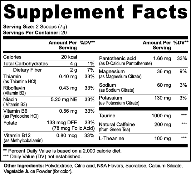 THICK Energy (Pre-Workout) | Fruit Booty Flavor